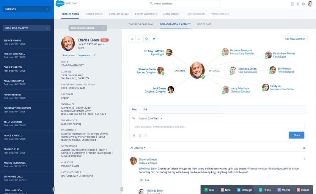 Salesforce Health Cloud User Interface
